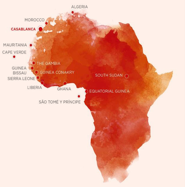 ECCBC Africa map 2023